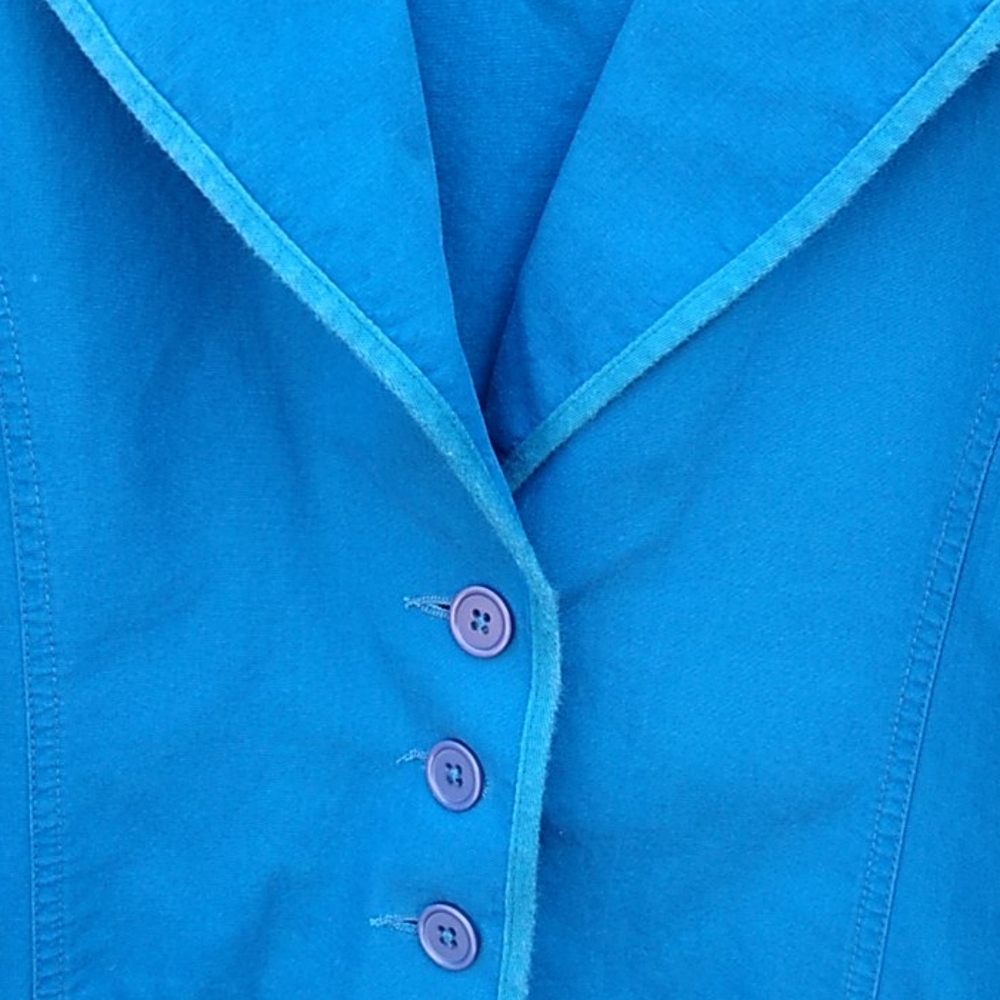 Denim&Co Blue Cotton Jacket - Picture 11 of 11
